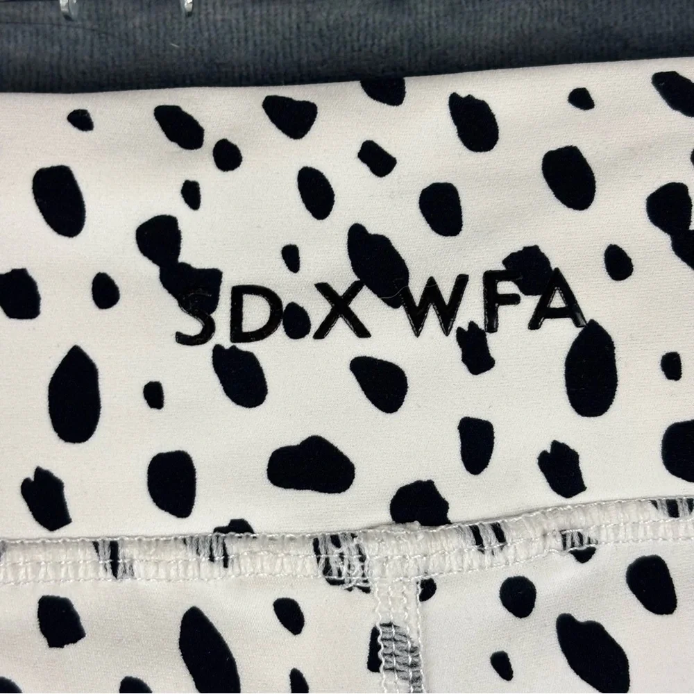 White Fox Boutique Dalmatian Print Leggings - Picture 7 of 11